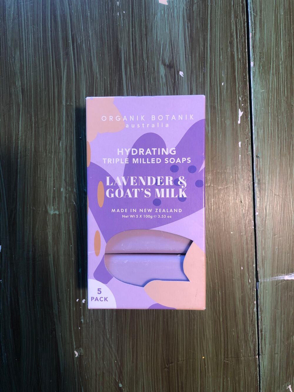 Organik Botanik NEW Australia Hydrating Lavender Goat's Milk Soap 5 Pack